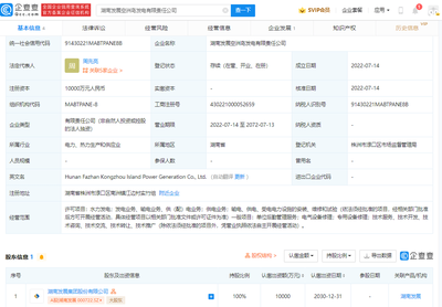 湖南發(fā)展布局新能源領(lǐng)域，成立空洲島發(fā)電公司聚焦供配電業(yè)務(wù)